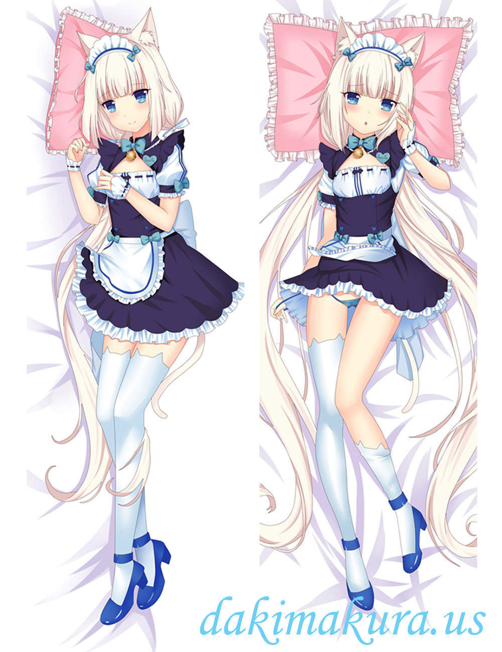 Vanilla - Nekopara Anime Dakimakura Japanese Hugging Body Pillow Cover